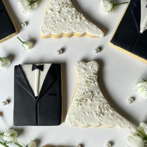 Bride and Groom Cookies