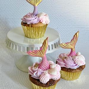 Mermaid Tail Cupcakes