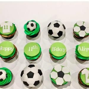 Soccer Cupcakes